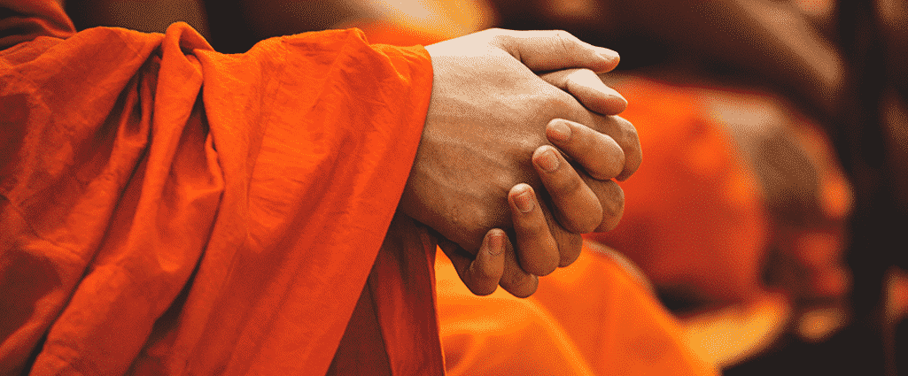 A man practicing karma