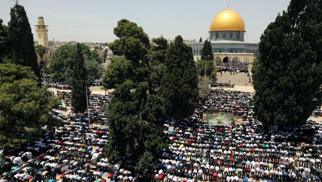 Al-Aqsa Friday (Jumu'ah) prayer.