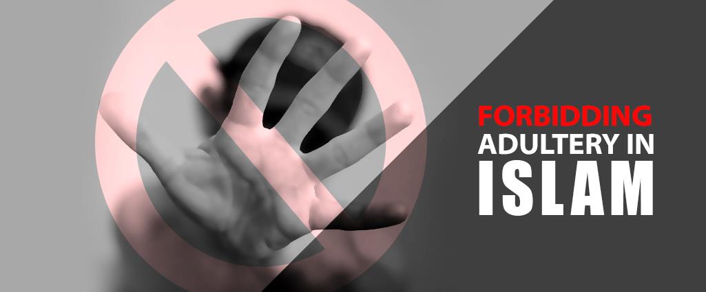 Forbidding Adultery in Islam, a hand with stop sign