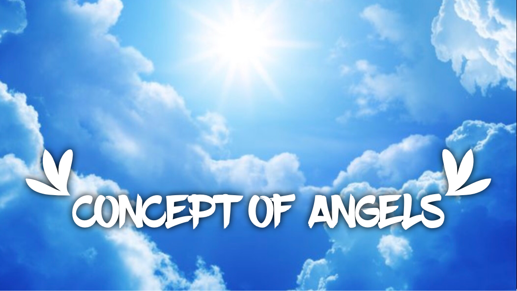 Day light sky & clouds, with "concept of angles" text.