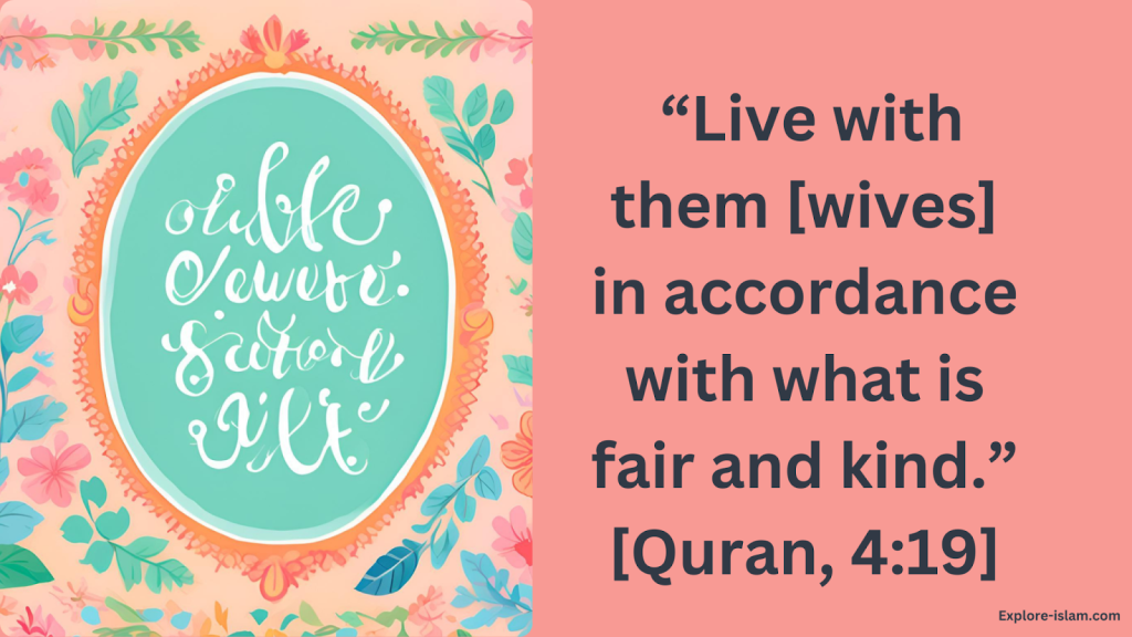 Treating wives in the Quran
